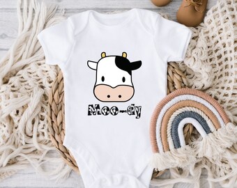 Farm Onesie® - Cow Onesie® - "Mood-Dy" - Country Baby Clothes - Cute Cow Bodysuit - Cute Onesie® - Funny Onesie®