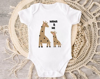 Mom and Me Giraffe Onesie - Cute Onesie®, Cute Baby Onesie®, Infant Bodysuit, Baby  Gift