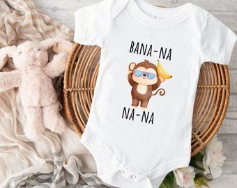 Cute Onesie®, Funny Baby Onesie®, Banana Nana Baby Onesie®, Cute Monkey Baby Bodysuit, New Mom Baby Shower Gift