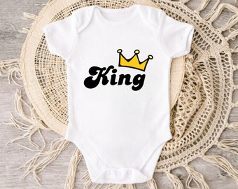 Cute  Baby Onesie® - King Baby Onesie® - Newborn Bodysuit - Unisex Baby Onesie®