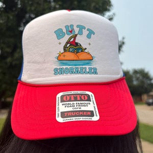 Butt Snorkler Trucker Hat, Adult Novelty Funny snapback