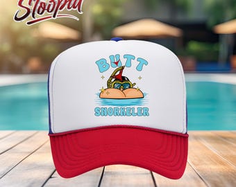 Butt Snorkler Trucker Hat, Adult Novelty Funny