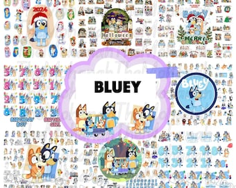 Mega Blue Dog Svg Bundle, Blue Dog Birthday Bundle Blue Dog Family Png Files, Png For Shirts, Birthday Png, Clipart png, Digital Download