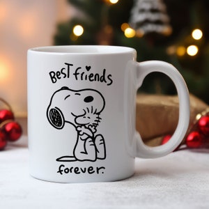 Best Friends Forever/ Best Friend Gift/ Besties Forever Mug/ Funny Best Friend Mug/ bff Mug/ Cartoon Mug/ Cute Mug/ Valentines Day Gift