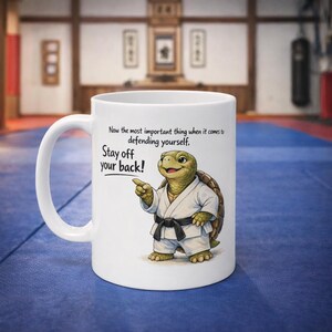 Jiu Jitsu Schildkröten Coach Tasse: Kampfkunst Humor Geschenk