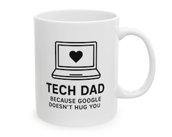 Tech Dad Ceramic Mug, Geeky Father's Day Gift