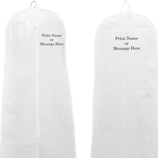 Personalized Wedding Dress Carry On Cover Bag Dress Travel Carrier Breathable Garment Clothes Storage Bag