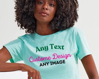 Personalised Crop Top, Personalized Crop Top, Custom Print Crop Top, Custom Photo Crop Top, Ruched Crop Top, Women’s TriDri twist crop top