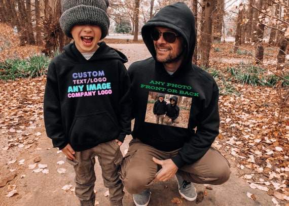 Custom Hoodie, Personalised Hoodie Your Design Your Photo Hoodie, Personalized Hoodie Add Your Own Text Christmas Hoodie gift to Him, Her