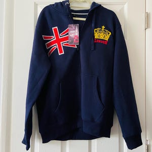 Union Jack Hoodie - Etsy