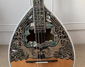 Handmade Greek Bouzouki ‘Peacocks’ by Artisan Luthier Nicos Shacolas