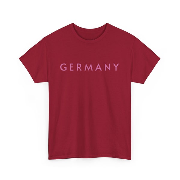 Germany heavy cotton t-shirt, Deutschland T-Shirt aus Bio Baumwolle, Souvenir aus Deutschland, Geschenk für ihn, für sie T-Shritt