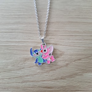 Stitch and angel necklace -  France