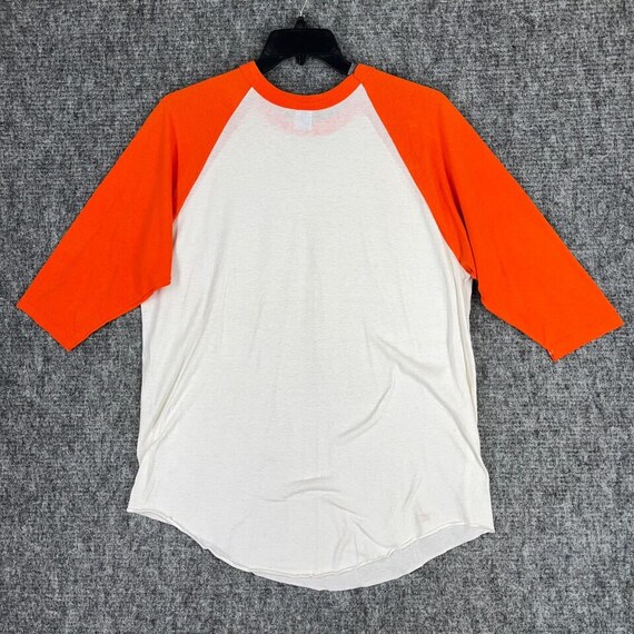 Vintage Raglan Shirt Mens Xl Orange Baseball Tee … - image 1