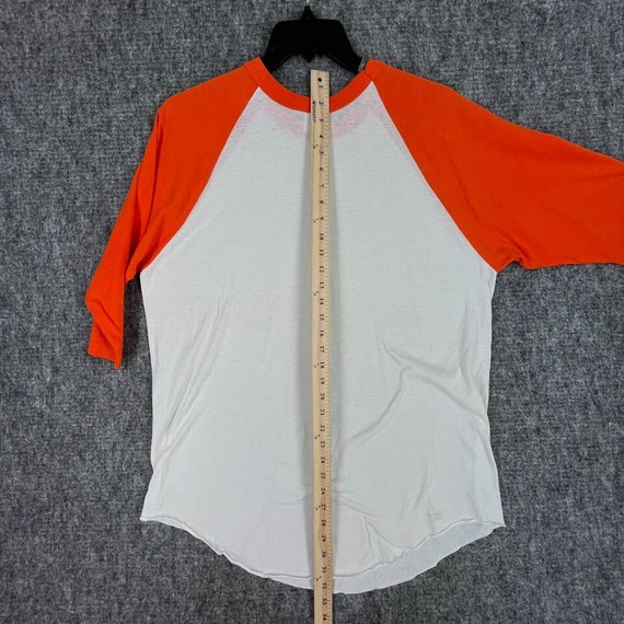 Vintage Raglan Shirt Mens Xl Orange Baseball Tee … - image 3