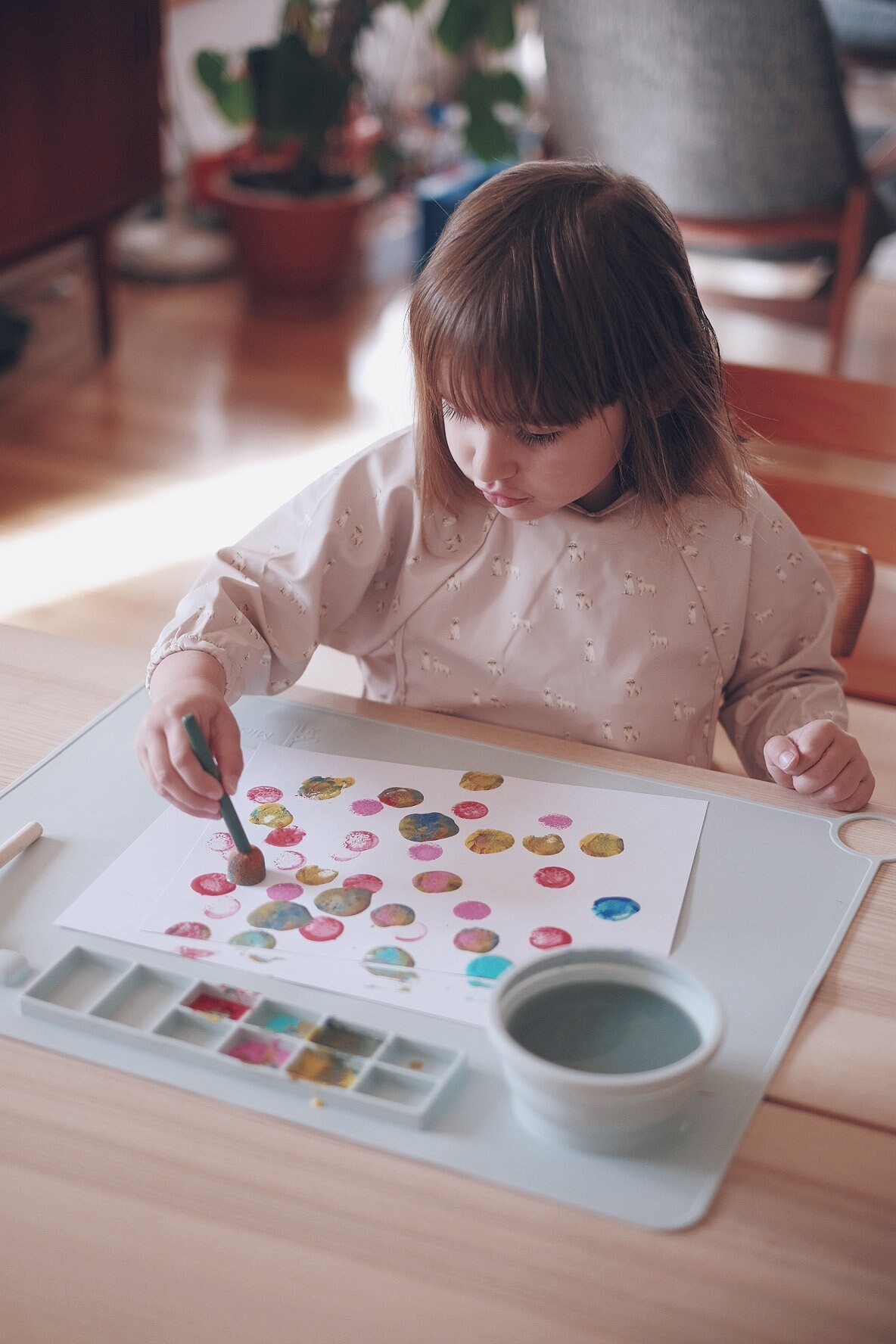Gift Idea for Children Aged 2 and Over, Placemat for Painting and Plastic  Art Activity, Silicone Placemat for Children 