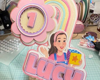 Ms Rachel cake topper or cupcake toppers