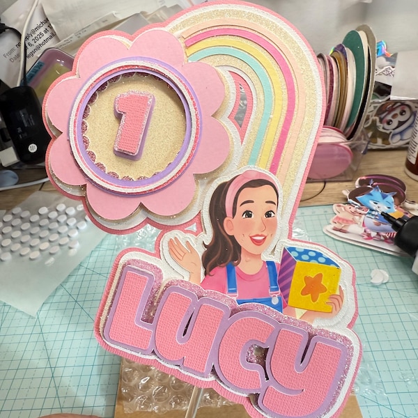 Ms Rachel cake topper or cupcake toppers