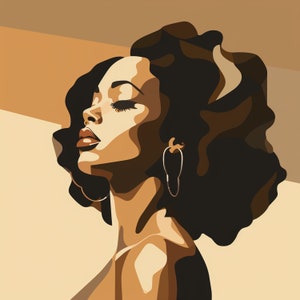 Black Woman Art Black Girl Art Print | Black Girl Poster
