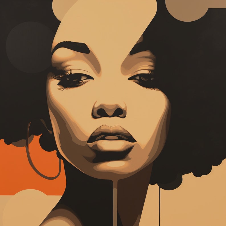 Black Woman Art Black Girl Art Print Black Girl Poster Etsy