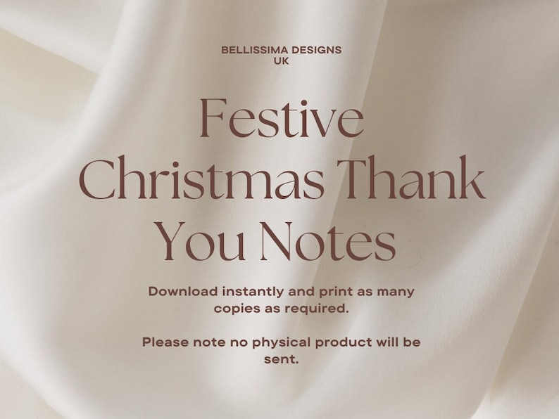 Printable Christmas Thank You Notes for Kids Festive Holiday Gratitude ...