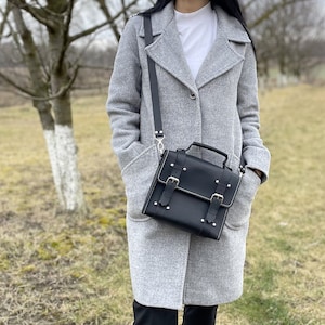 Bolso clásico cosido a mano Maletín de cuero personalizado para mujer Mini bolso cruzado Bolso de cuero personalizado Bolso de hombro elegante