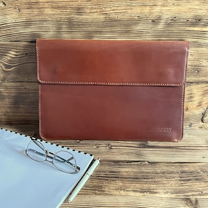 Portafolio de cuero cosido a mano Carpeta de cuero personalizada Organizador de documentos Carpeta de archivos de cuero Carpeta de cuero A4 Titular de documentos personalizado