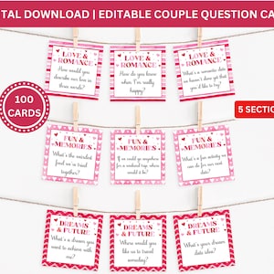 Paar Fragekarten, Valentinstag Paare Spiele, Gesprächsstarterkarten, Date Night Karten, Romantisches Jubiläumsgeschenk, Beziehungskartenspiele