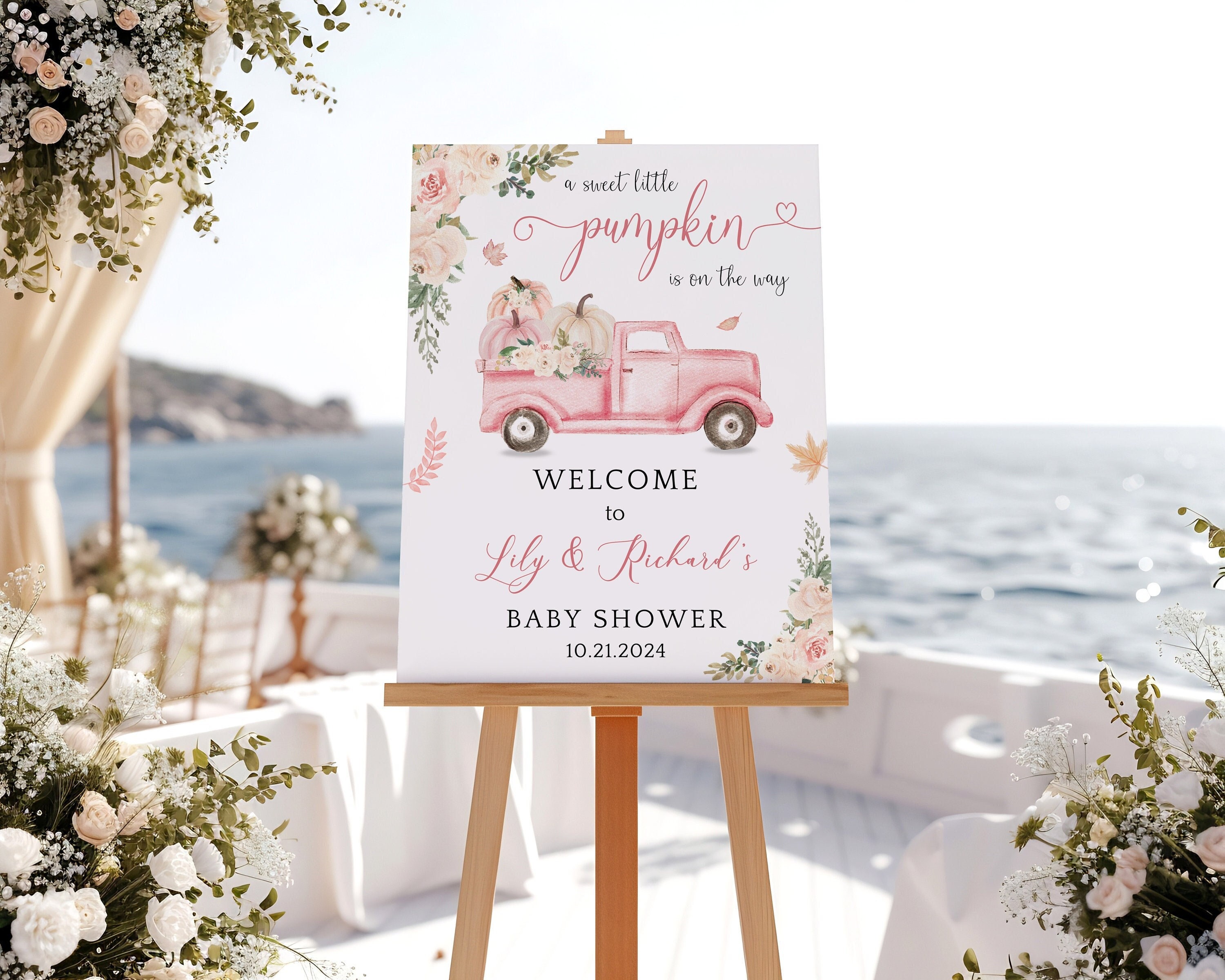 Pink Baby Shower Entrance Table Baby Shower Entrance Table Grand