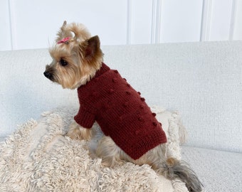Wool dog sweater, Dachshund Chihuahua Yorkie sweater, Winter dog clothes, Sweater for puppy, small dogs, Dog lover clothes, Pet gift