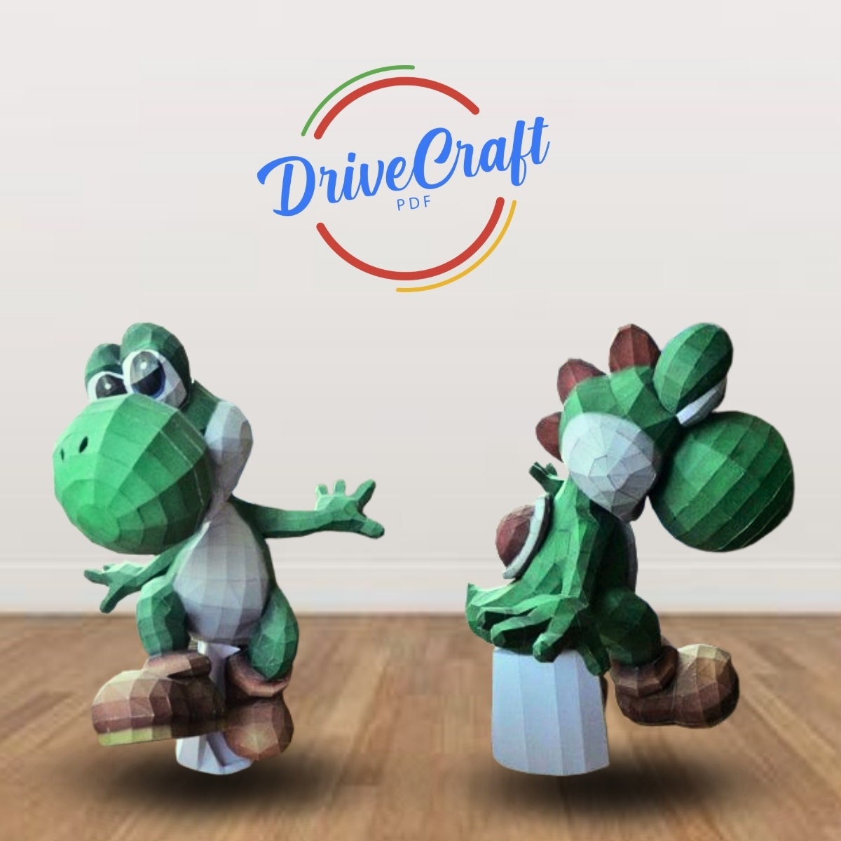 Papercraft Mario Bros, Yoshi, Donkey Kong Pack Template PDF, SVG, DXF, Origami, Decoration, Art