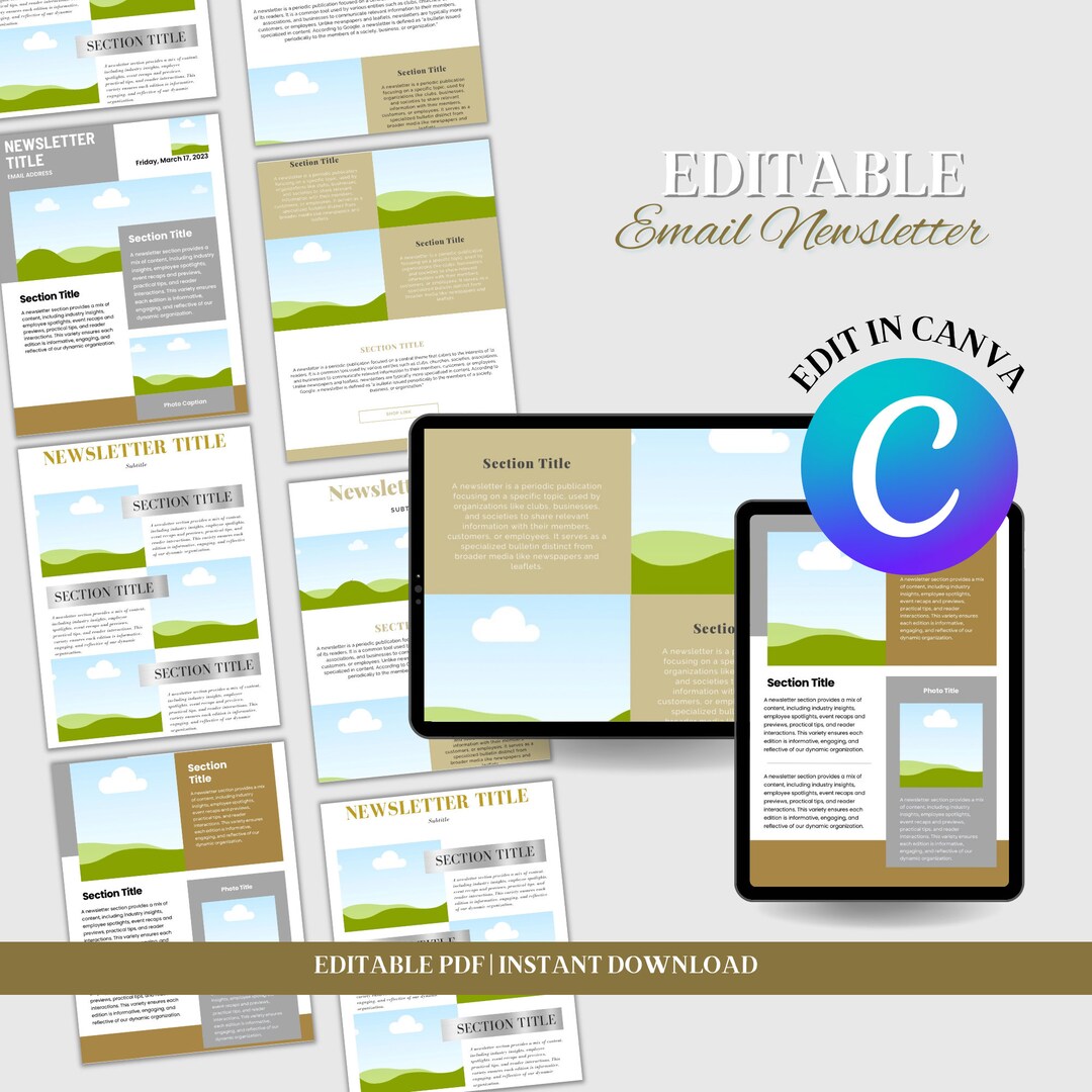 Email Marketing Canva Template Bundle Newsletter Canva Templates Sales Email Marketing Canva Template Bundle Newsletter Canva Templates Sales