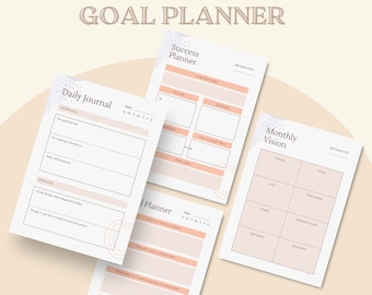 Goal Planner,Goal Setting,Productivity Planner,Goal Tracker,Habit Tracker,Digital Planner,Digital Goal Planner,Goal Setting ,Daily Planner