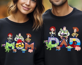 Custom Toy Story Family Name Sweatshirt, Toy Story Family Sweatshirt, Disney Toy Story Hoodie, Personalized Toy Story  Sweatshirt, 151163
