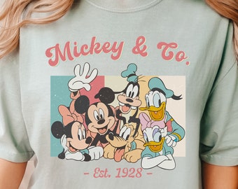 Disney Vintage Mickey and Co Shirt, Comfort Colors Disney Shirt, Disney Family Shirt,  Disney Mickey Mouse Shirt, Disney Trip Shirt, 151081