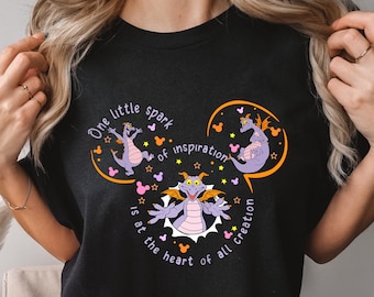 Disney Figment One Little Spark Shirt, Comfort Colors Disney Shirt, Disney Epcot Shirt, Disney Figment Shirt, Disney Dragon Shirt, 150975
