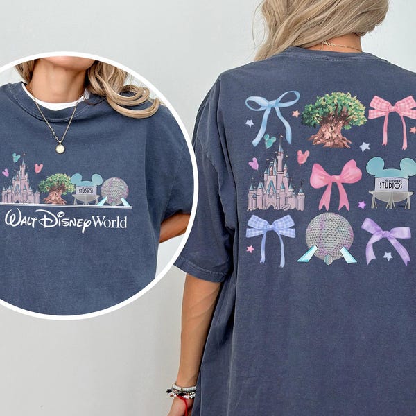 Disney Coquette Shirt, Comfort Colors, Walt Disney World Coquette Shirt, Disney Castle Shirt, Hollywood Studios Tee, Disneyland Shirt 153268