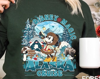Disney Magic Cruise Matching Sweatshirt, Mickey and friends Alaska Cruise Shirt, Disney Friends Magic Cruise Trip Hoodie, 154719
