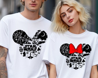 Star Wars Matching Mickey or Minnie Shirt, Comfort Colors Star Wars Shirt, Star Wars Mickey Shirt, Matching Star Wars Shirt, 151162