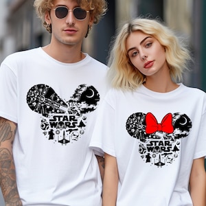 Star Wars Matching Mickey or Minnie Shirt, Comfort Colors Star Wars Shirt, Star Wars Mickey Shirt, Matching Star Wars Shirt, 151162