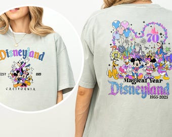 Disney Magic 70th Anniversary Shirt, Disney Family Vacation Shirt, Disneyland Anniversary Shirt, 70 Years of Magic Tee,Comfort Colors,153364