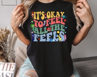 Disney Inside Out It&#39;s OK To Feel Shirt, Comfort Colors Disney Shirt, Pixar Inside Out Shirt, Disney Family Trip Shirt, 151574