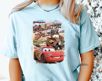 Cars Radiator Springs Shirt, Comfort Colors Shirt, Pixar Lightning McQueen Shirt, Disney Cars Shirt, Disney Mater Shirt, 151327