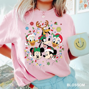Disney Mickey And Friends Christmas Shirt, Disney Christmas Shirt, Disney Friends Christmas Shirt, Disney World, Comfort Colors Shirt 152211