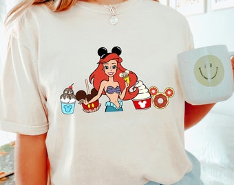 Princess Ariel The Little Mermaid Shirt, Comfort Colors Disney Shirt, Disney Princess Shirt,  Disney Princess Ariel Shirt, 151225
