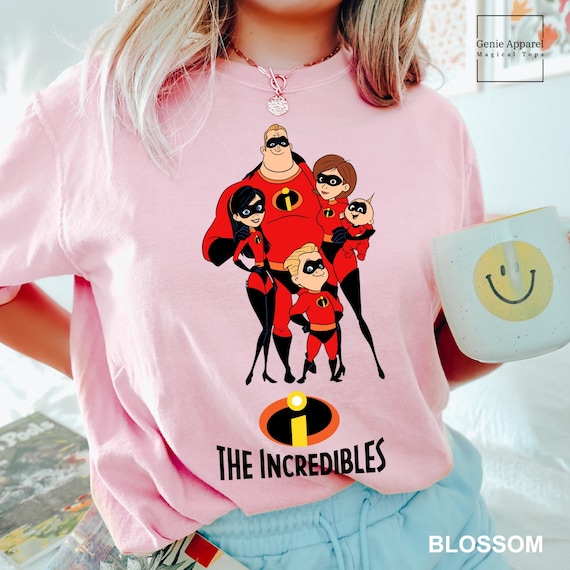 無料配達 Incredibles The Family Shirt Disney Colors Comfort Shirt, Tシャツ・アパレル