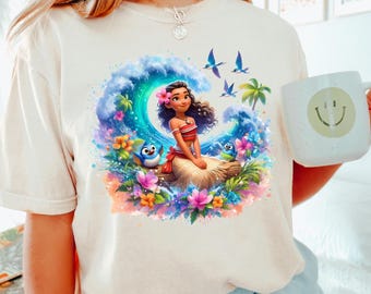Princess Moana Shirt, Comfort Colors Moana Shirt, Disney Moana 2 Shirt, Moana Island Shirt, Moana Girls Shirt, Moana 2 Movie Shirt, 151955