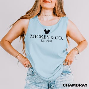 Classic Disney Mickey and Co Tank Top, Comfort Colors Tank Top, Disney Trip Shirt, Mickey Minnie Donald Daisy Goofy Pluto Tank Top, 151054