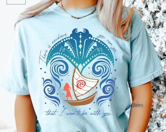 Moana and Manta Ray Shirt, Comfort Colors Disney Shirt, Disney Moana Shirt, Disney Family Shirt, Disney Moana Grandma Shirt, 151737