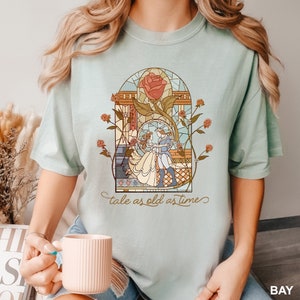 Disney Beauty And The Beast Shirt, Tale As Old As Time Shirt, Comfort Colors Disney Shirt, Disney Couples Shirt,  150995
